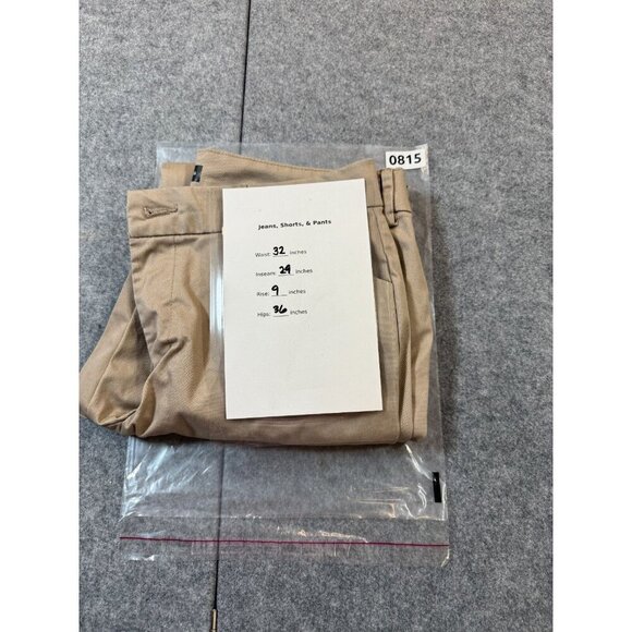 Lee Wrinkle Free Pants Womens 8 Tan Cotton Stretch Relaxed Mid Rise Straight Leg - Picture 6 of 6